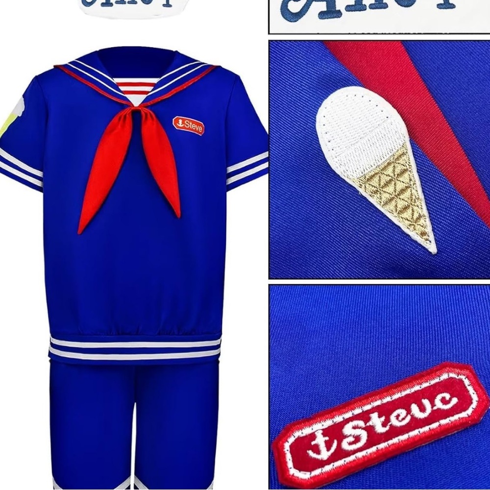 Stranger Things Men Xxl Scoops Ahoy Costume “Steve” Gem